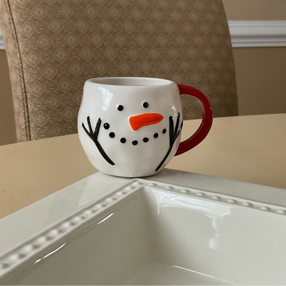 Winter Snowman Toothpick Holder Platter Decoration ⛄️ - Picture 2 of 7